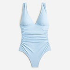 J.Crew Ruched V-neck one-piece EUC size 12 🌴